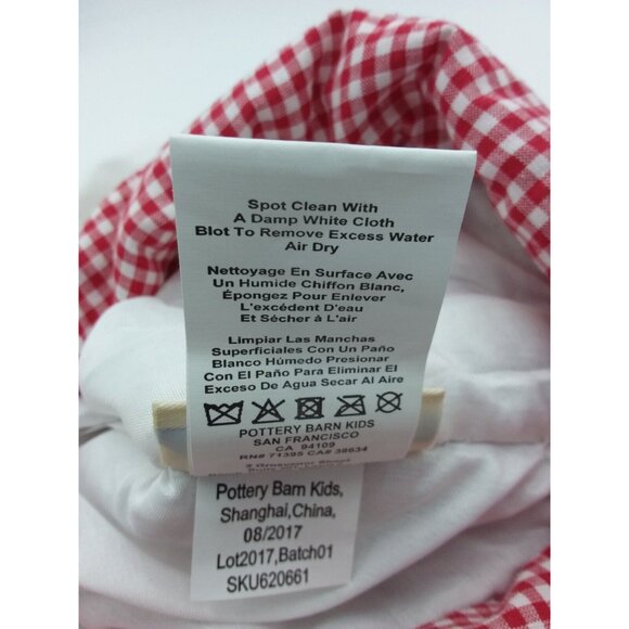 Pottery Barn Kids Riggs Jumbo Stocking Santa Gifts Holiday Quilted 31.5 Inches - Picture 8 of 9